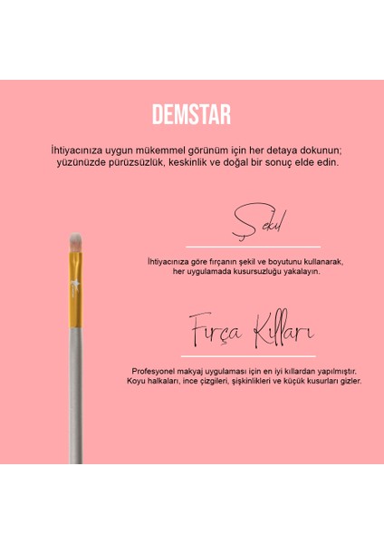 Professional Makeup Brush Champagne Dudak Fırçası Makyaj Fırçası No:23