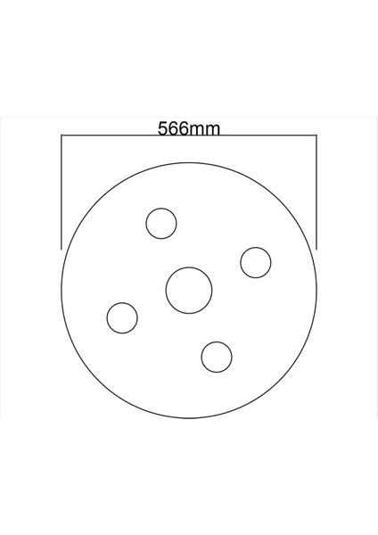 Tavan Spot Göbek Tsg-44-Y-56 cm Çap