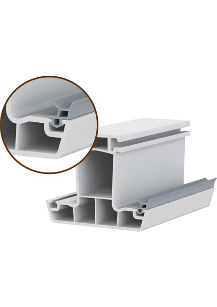 Pimapen Pvc Kapı Pencere Fitili Contası 25 Metre Gri 25 Metre Gri Kapı Pencere fiyatları