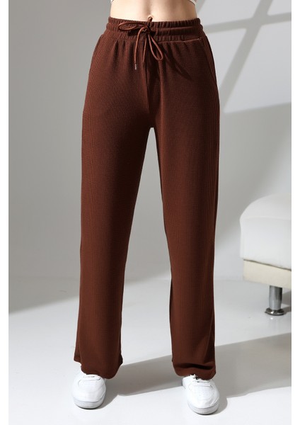 Kadın Geniş Kesim Rahat Kalıp Bol Paça Cepli Eşofman Altı fiyatları