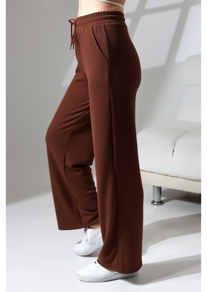 Kadın Geniş Kesim Rahat Kalıp Bol Paça Cepli Eşofman Altı modelleri
