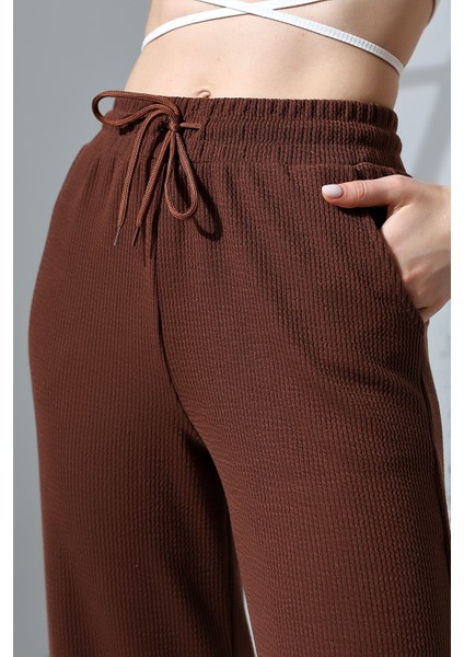 Kadın Geniş Kesim Rahat Kalıp Bol Paça Cepli Eşofman Altı fırsatları