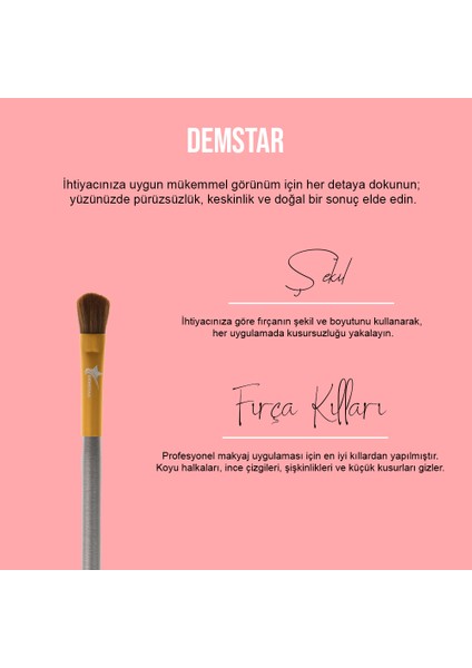 Professional Makeup Brush Champagne Far Karıştırma Fırçası Makyaj Fırçası No:21