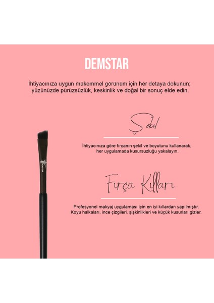 Professional Makeup Brush Soft Hair Serisi Açılı Eyeliner Makyaj Fırçası No:28