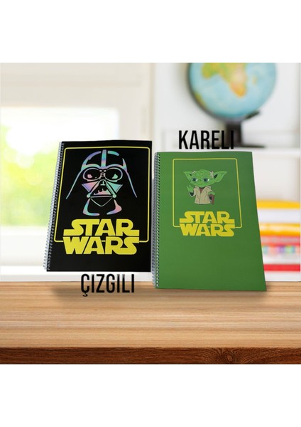 Okul Defteri,star Wars Defter Seti, Çizgili Defter,kareli Defter,defter