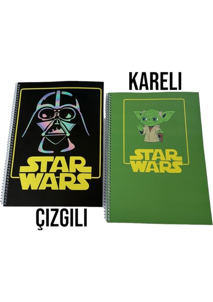 Okul Defteri,star Wars Defter Seti, Çizgili Defter,kareli Defter,defter