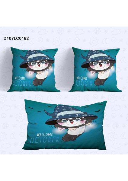 Çocuk Yastik Kılıf ve Kırlent Kılıfı Çift Tarafı Baskılı