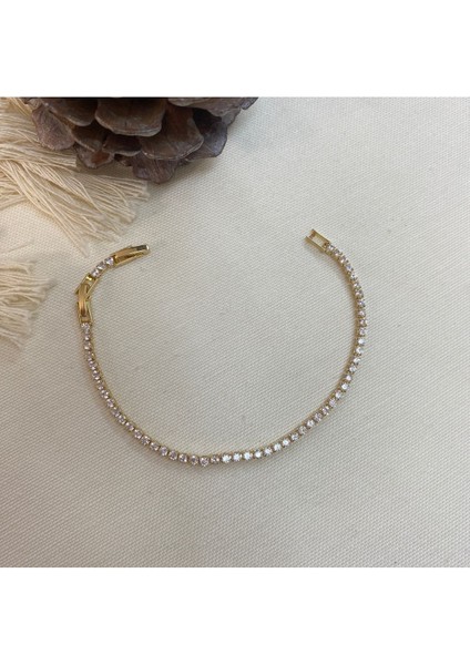 Su Yolu Bileklik Zirkon Taş 316 L Paslanmaz Çelik fırsatları