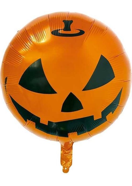 Halloween Tasarımlı 45X45 cm Folyo Balon Halloween Cadılar Bayramı Parti Malzemesi
