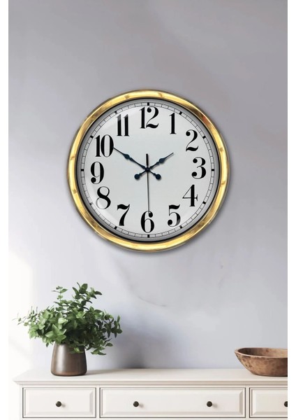 40 Cm Metal Düz Rakam Dekoratif Klasik Modern Lüks Duvar Saati
