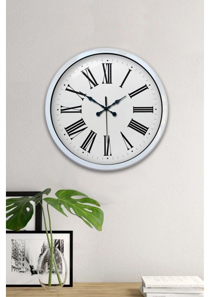 40 Cm Modern Romen Rakamlı Metal Klasik Lüks Duvar Saati