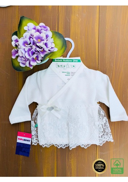 Dantel Desenli 0-3 Ay Hastane Çıkışı Seti %100 Pamuk fiyatları