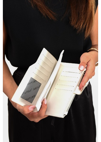 Krem Kadın Cüzdan Kart Bölmeli Kağıt / Bozuk Para Bölmesi NBC1602 modelleri