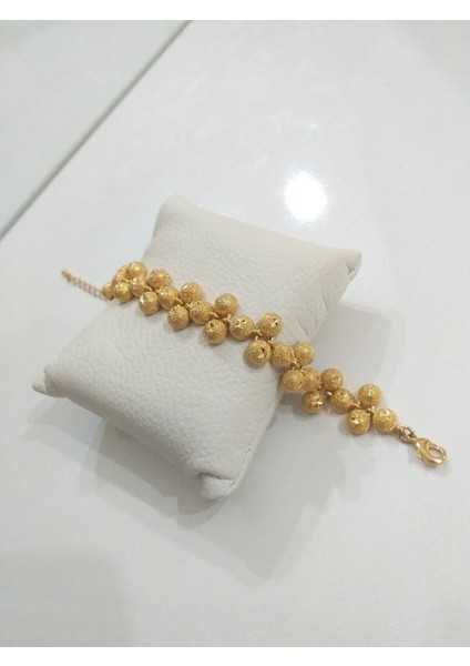 Şık kadın bileklik, 22 ayar altın kaplama, zarif tasarım, altın renkli takı fırsatları