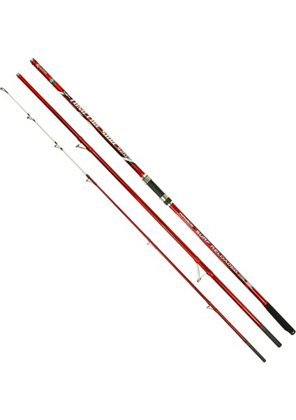 Longfire 420 cm 100-250G Atarlı Karbon 3 Parça Surf Olta Kamışı