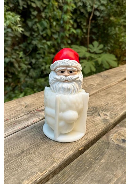 Noel Baba Küçük 3D Silikon Mum Kalıbı