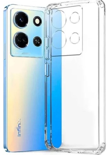 Infinix Note 30 Pro Kılıf Şeffaf Kamera Korumalı Esnek Yumuşak Silikon