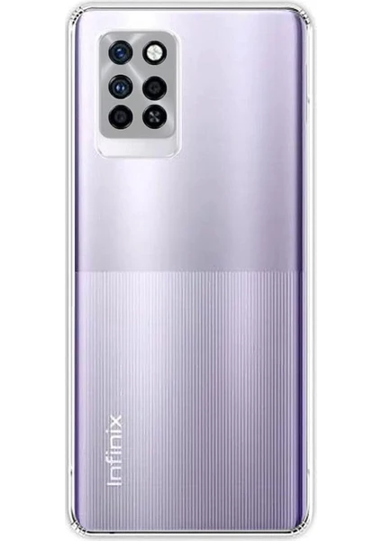 Infinix Note 10 Pro Kılıf Şeffaf Kamera Korumalı Esnek Yumuşak Silikon