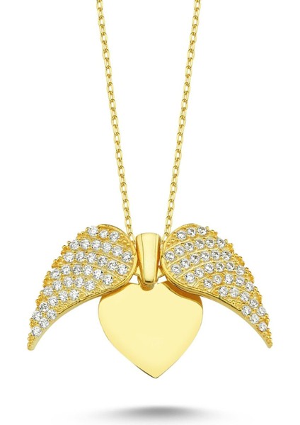 Kişiye Özel Gümüş Kalp Kolye, Sevgiliye Zarif ve Şık Takı, 925 Ayar, Zirkon Taşlı indirimleri