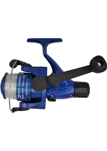 Zetex 5000 1 Bilyalı 5.1:1 Devirli Genel Kullanım Olta Makinesi Mavi