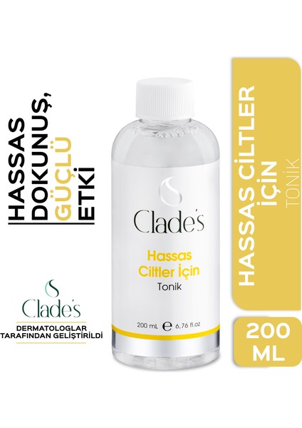 Hassas Ciltler İçin Yüz Temizleyici Tonik 200 ml