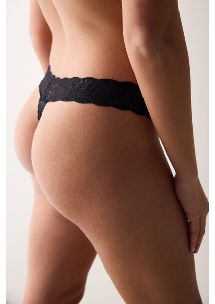 Elegance Siyah Tanga Külot