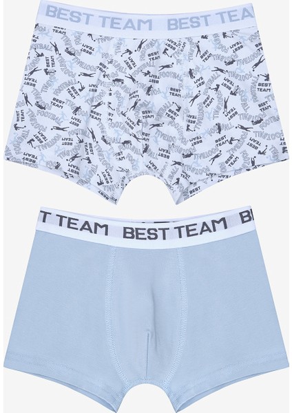 Erkek Çocuk Best Team Çok Renkli 2li Boxer
