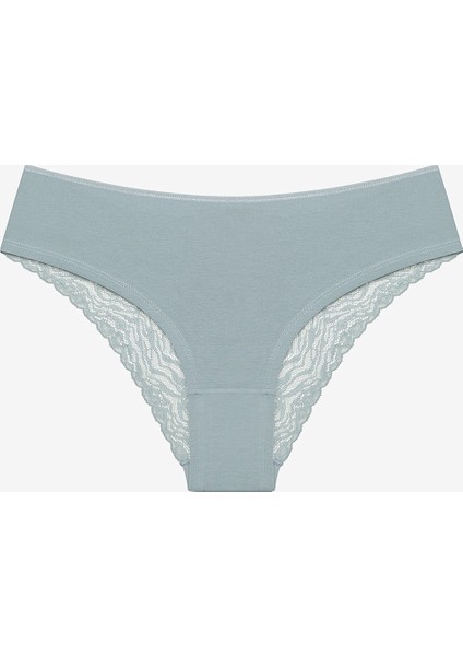 Leaf Tones Lacy Detailed 3lü Çok Renkli Hipster Külot