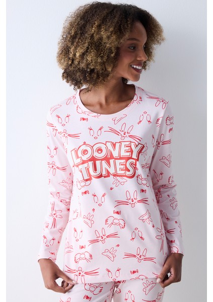 Pamuklu Happy Friends Pantolon Pijama Takımı fiyatları