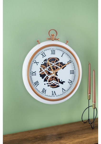 Çarklı Duvar Saati - 52 Cm