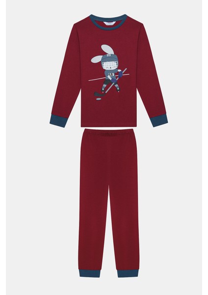 Erkek Çocuk Curling Bunny 2li Çok Renkli Pijama Takımı