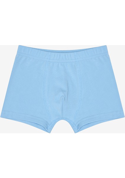 Erkek Çocuk Blue Solid 3lü Çok Renkli Boxer