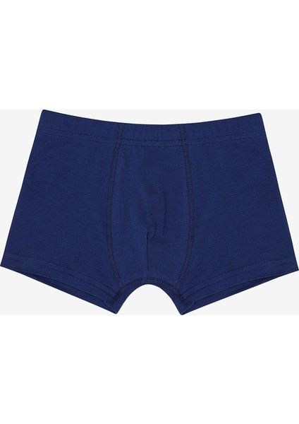 Erkek Çocuk Blue Solid 3lü Çok Renkli Boxer