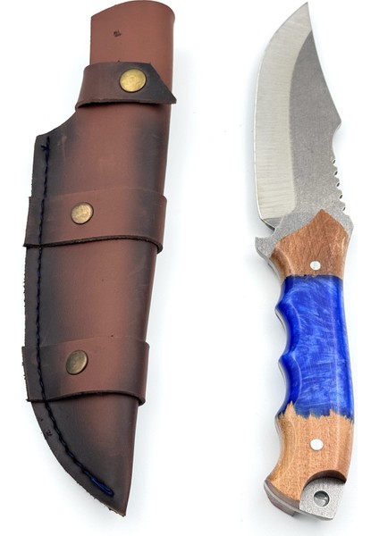 Kamp Outdoor Bıçak Hediye Deri Kılıflı