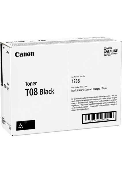 T08 / 3010C006 Siyah Orjinal Toner