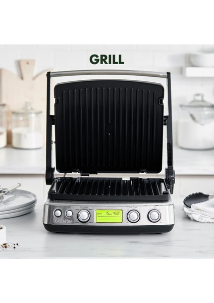 Elite Thermolon Seramik Yüzeyli Çelik  Grill Tost Makinesi