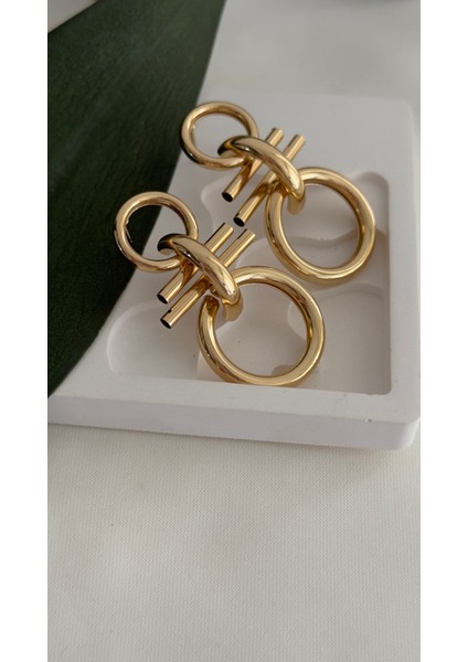 Gold Halka Detaylı Küpe fiyatları