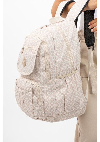 Lise Okul Sırt Çantası Çok Cepli Okul Çantası Hafif Klinkır Kumaş 43*30 cm Seyahat Çantası