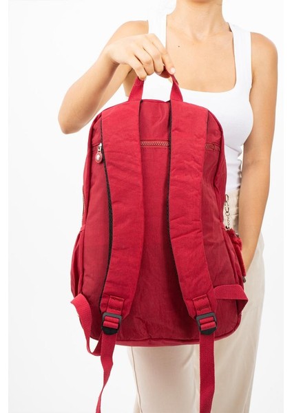 Lise Okul Sırt Çantası Çok Cepli Okul Çantası Hafif Klinkır Kumaş 43*30 cm Seyahat Çantası modelleri