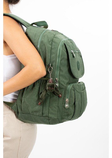 Lise Okul Sırt Çantası Çok Cepli Okul Çantası Hafif Klinkır Kumaş 43*30 cm Seyahat Çantası modelleri