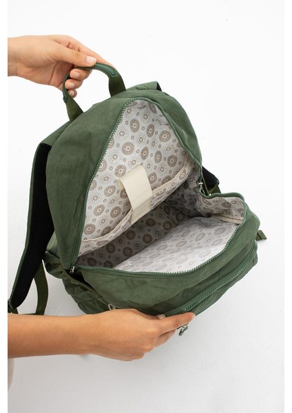 Lise Okul Sırt Çantası Çok Cepli Okul Çantası Hafif Klinkır Kumaş 43*30 cm Seyahat Çantası indirimleri