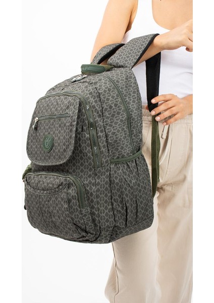 Lise Okul Sırt Çantası Çok Cepli Okul Çantası Hafif Klinkır Kumaş 43*30 cm Seyahat Çantası