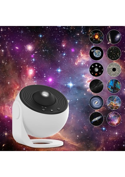 Binlerce Tablo Yıldızlı Gökyüzü Gece Lambası Galaxy Projektör 360 Dönen Çocuklar Için Yatak Odası