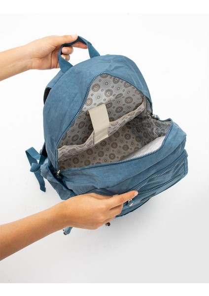 Lise Okul Sırt Çantası Çok Cepli Okul Çantası Hafif Klinkır Kumaş 43*30 cm Seyahat Çantası indirimleri