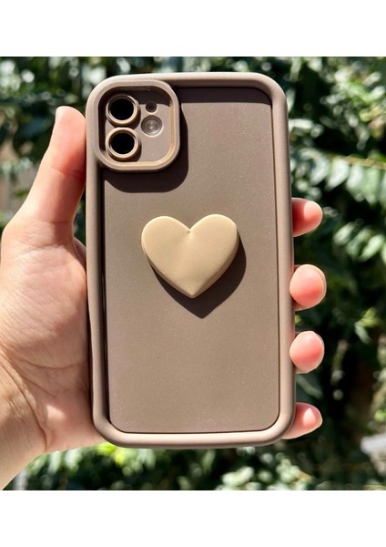 Apple Iphone 11 Uyumlu 3D Kore Modelr Kalp Telefon Kılıfı