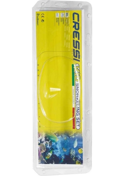 Junior Perla - Mini Gringo Çocuk Maske Şnorkel Seti Açık Mavi