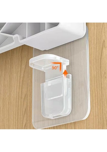 Yapışkanlı Raf Köşe Tutucu Klips Seti 4 Adet modelleri