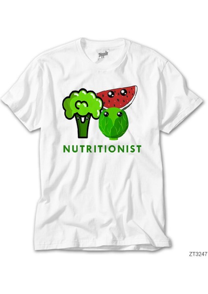 Diyetisyen Nutritionist Beyaz T-Shirt fiyatları