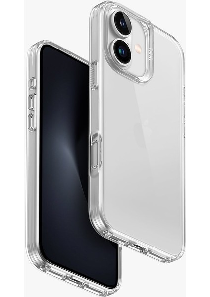 UNIQ Better By Design iPhone 16 Kılıf Air Fender Serisi Koruyucu Şeffaf Kılıf