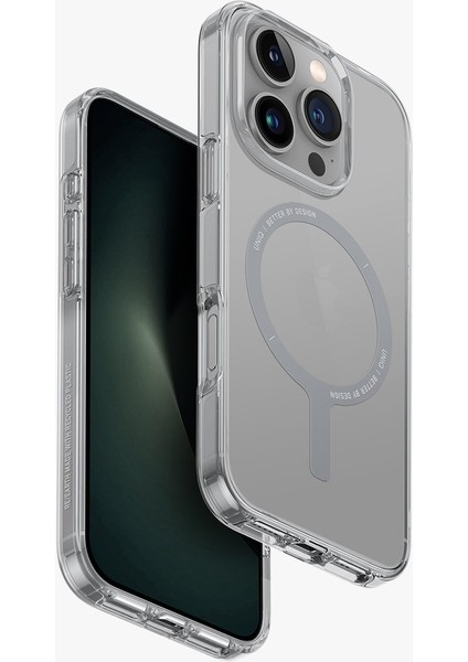 UNIQ Better By Design iPhone 16 Pro Kılıf Clario Serisi  Magsafe Özellikli Koruyucu Kılıf